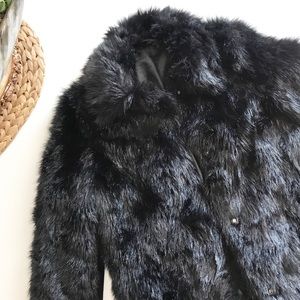 🖤H&M Black Faux Fur Coat🖤